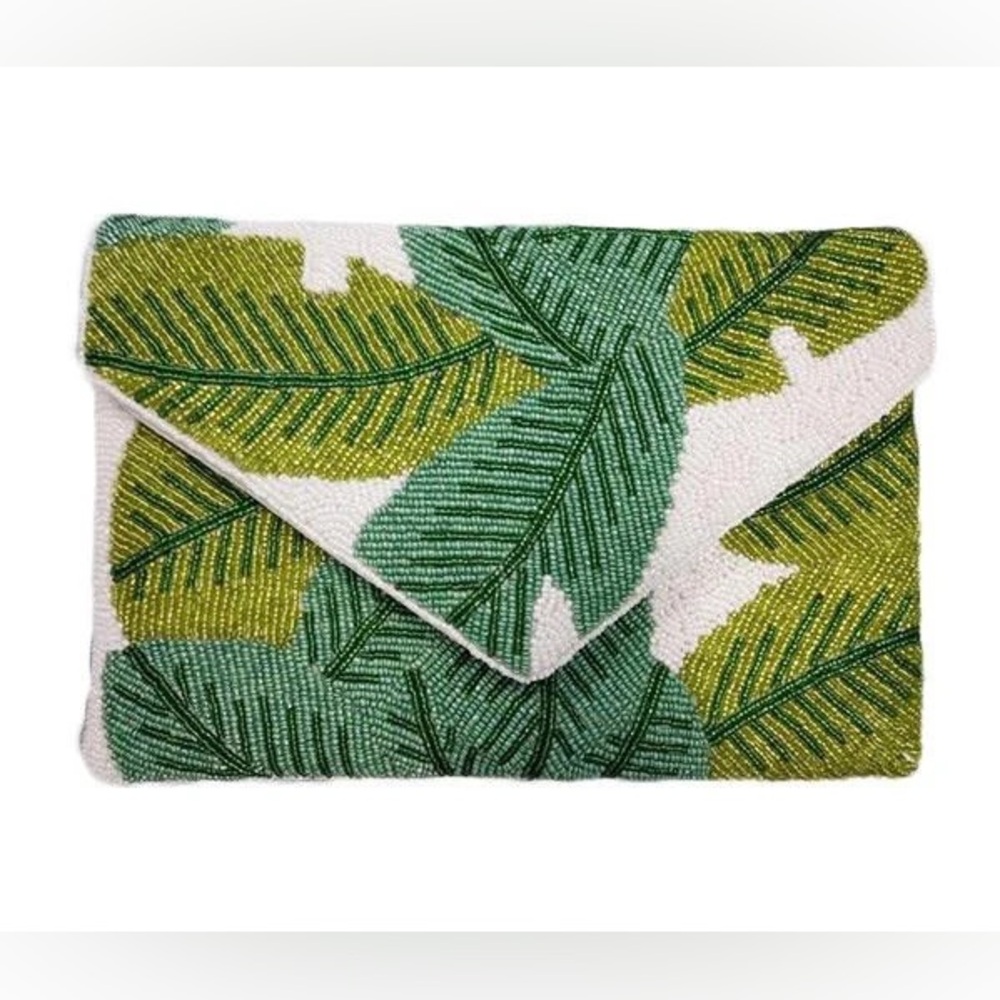 BEADED BANANA LEAF BAG